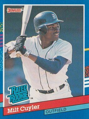 Milt Cuyler - Donruss 91 Rated Rookie Baseball Card